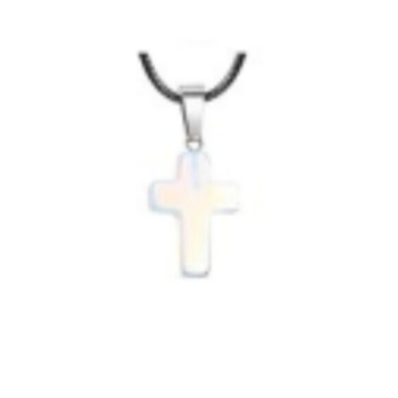 Cross Gemstone Pendant Charms Cross Quartz Crystal Charms for Necklace Earring - Picture 1 of 1